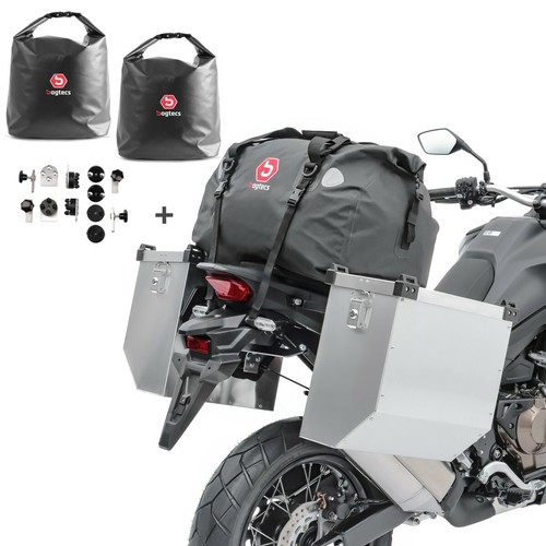Set aluminium panniers bagtecs - set,