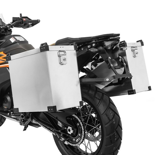Motorcycle panniers aluminium