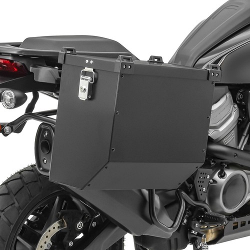 Motorcycle aluminium side case - aluminium,