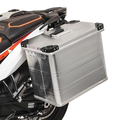 Motorcycle pannier aluminium