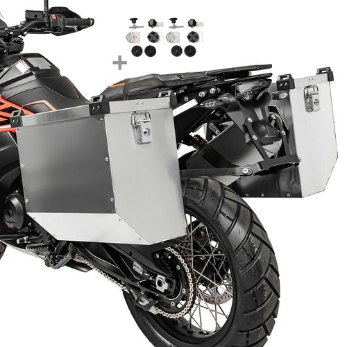 Motorcycle panniers aluminium