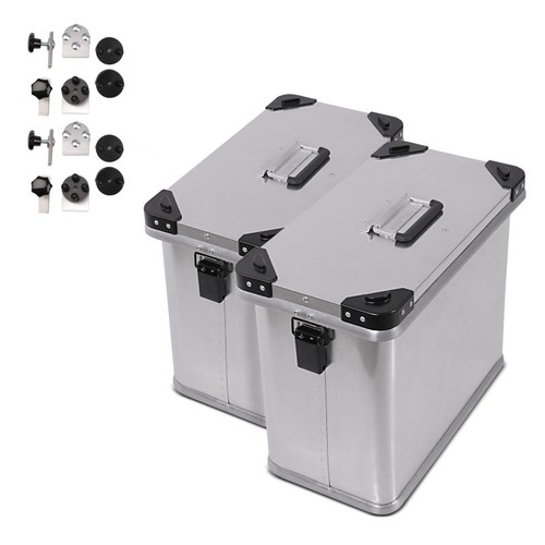 Motorcycle panniers aluminium