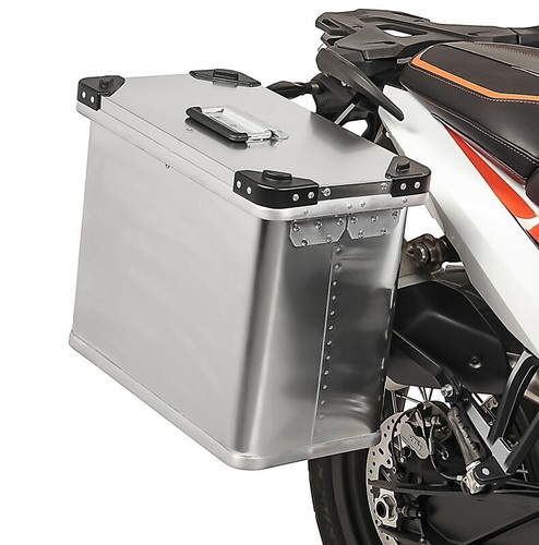 Motorcycle pannier aluminium