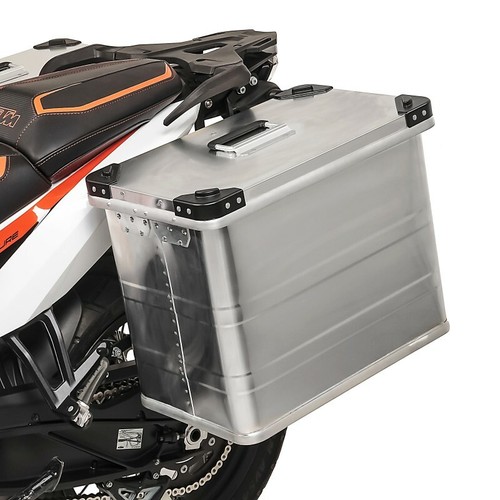 Motorcycle pannier aluminium