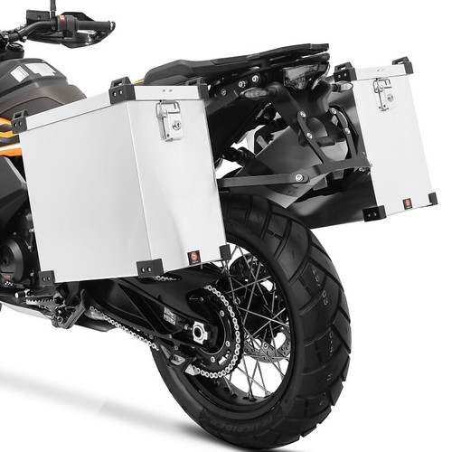 Motorcycle panniers aluminium