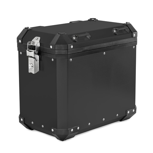 Motorcycle aluminium pannier - aluminium,