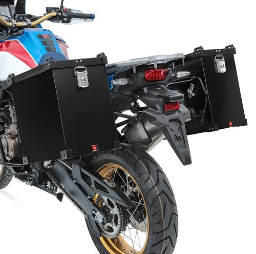 Motorcycle panniers aluminium