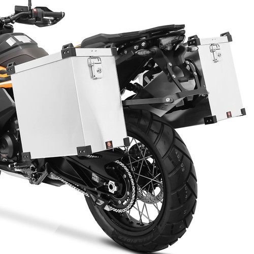 Motorcycle panniers aluminium